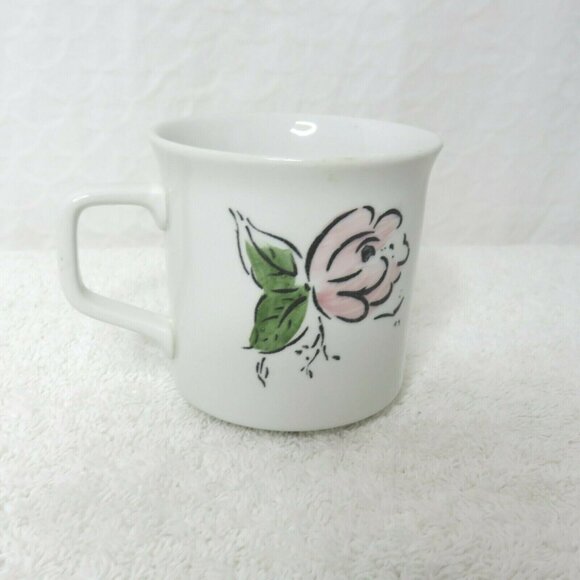 Johnson Brothers Delray Coffee Cup Ironstone Colorful Flowers Made in England - Picture 3 of 5